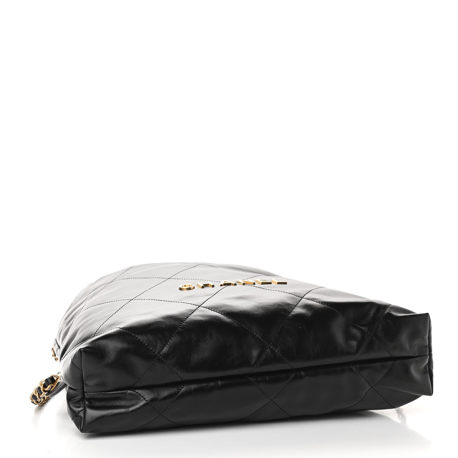 Chanel Shiny Calfskin Quilted Chanel 22 Backpack Black 4 of 10