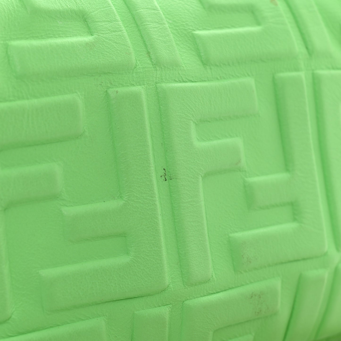 Nappa FF 1974 Embossed Mini Baguette Edamame