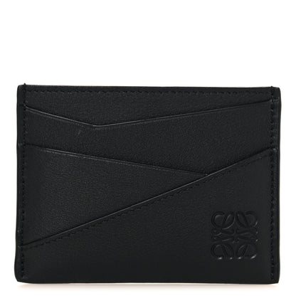 Loewe Calfskin Puzzle Card Holder Black 1 of 8