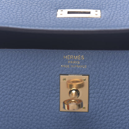 Hermes Togo Kelly Retourne 25 Azur 29 of 41