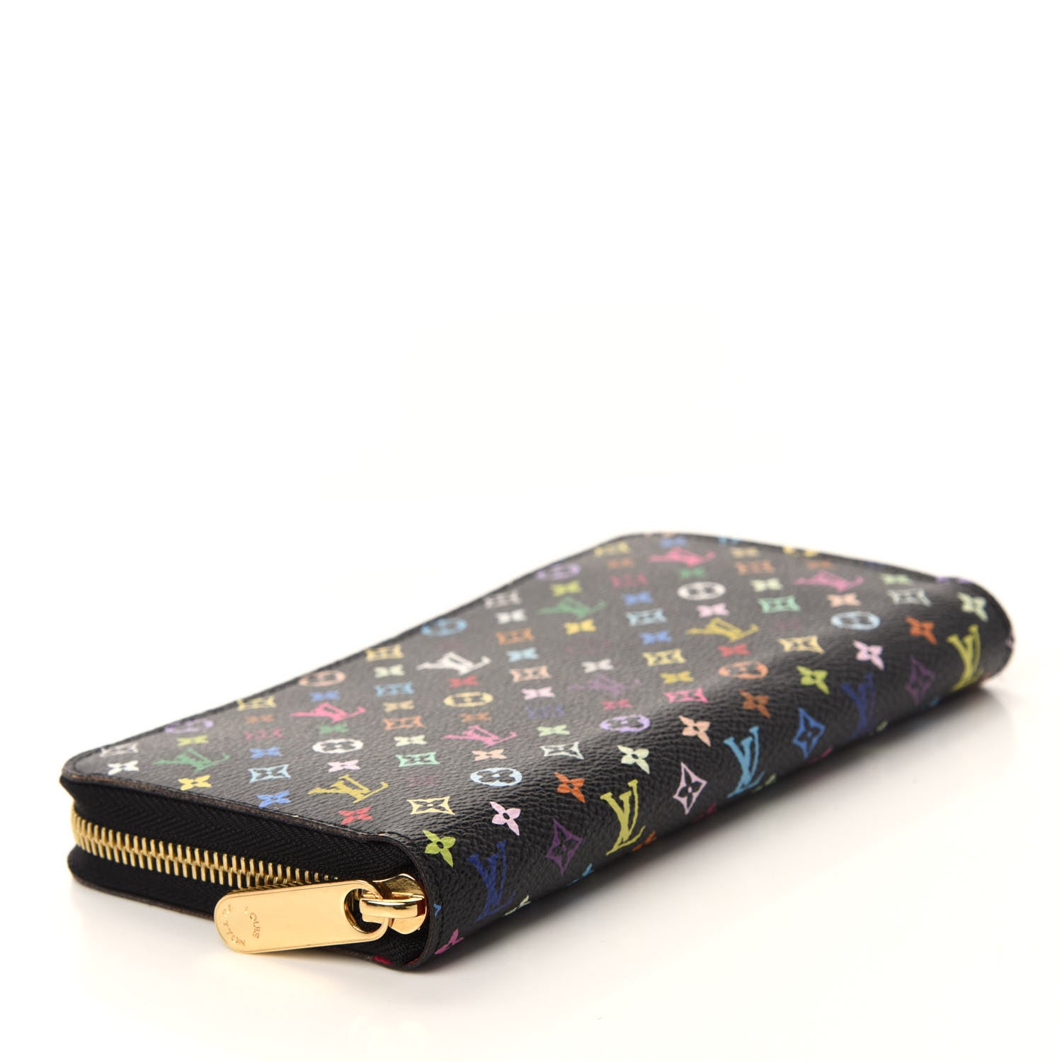 Louis Vuitton Monogram Multicolor Zippy Wallet Black Grenade 4 of 12