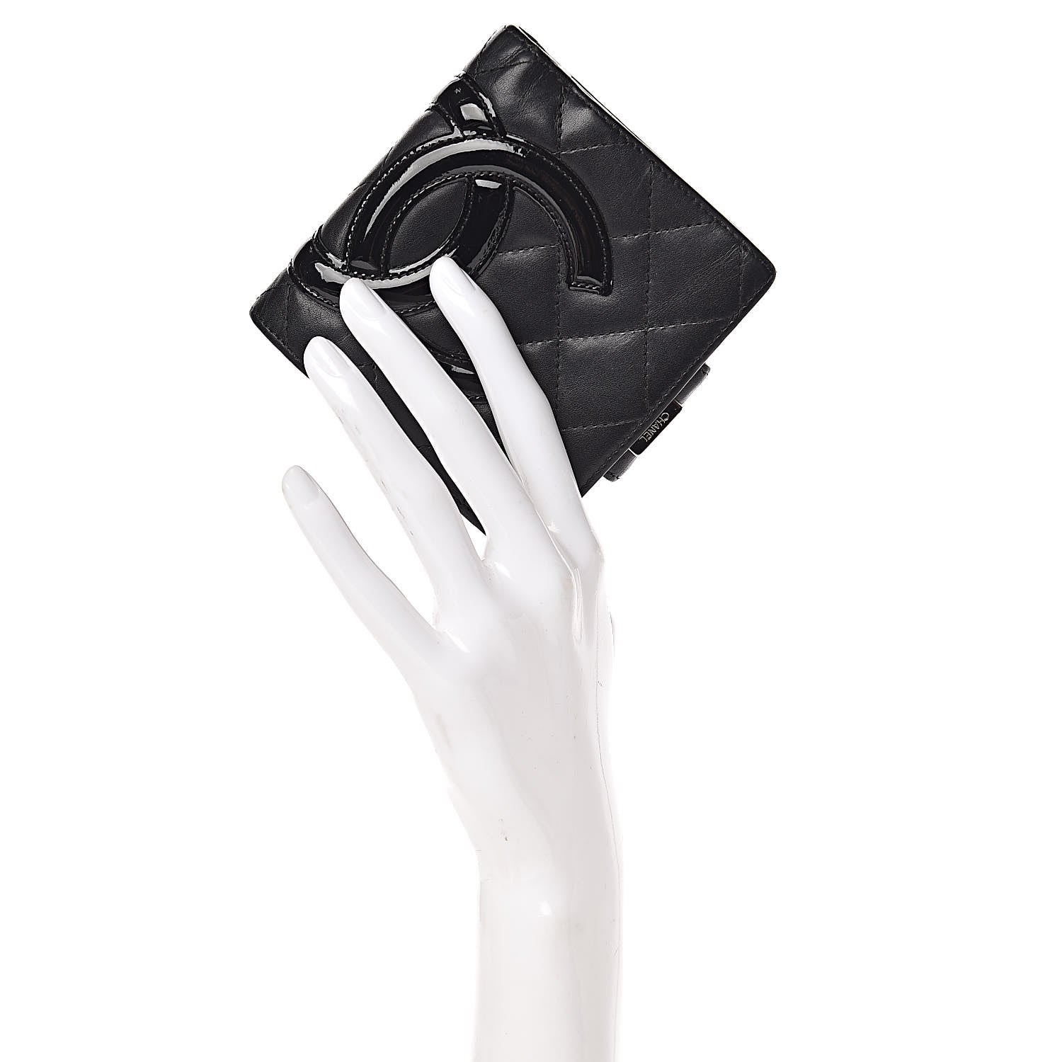 Chanel Calfskin Quilted Cambon Bi-Fold Wallet Black 2 of 18