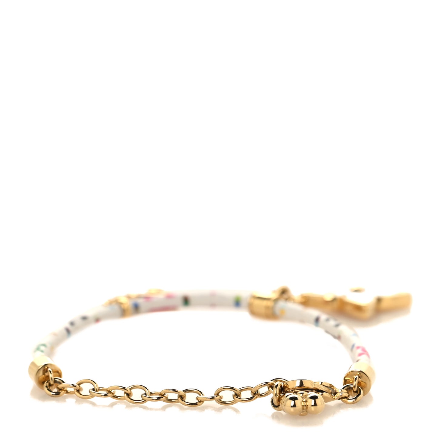 LV X TM Monogram Multicolor Charms Bracelet White