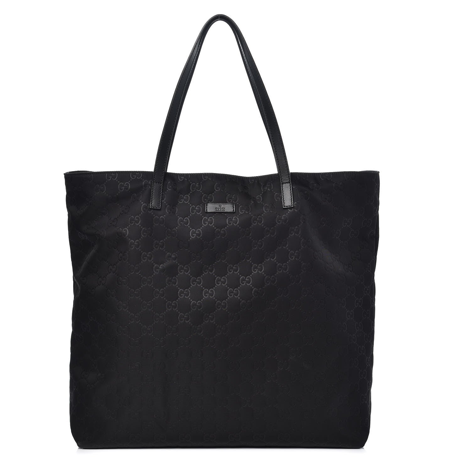 Gucci Nylon Monogram Large Tote Black 1 of 11