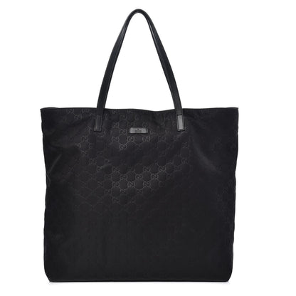 Gucci Nylon Monogram Large Tote Black 1 of 11