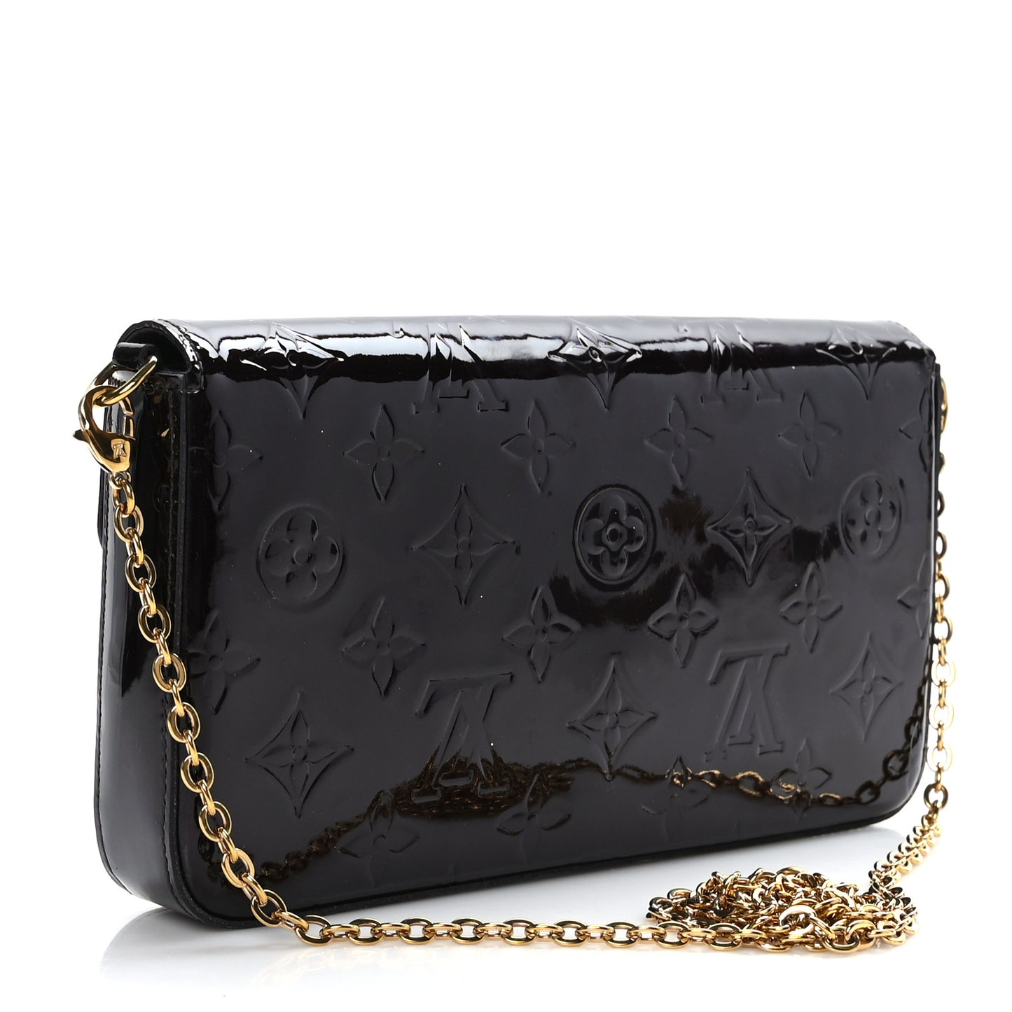 Vernis Pochette Felicie Chain Wallet Amarante
