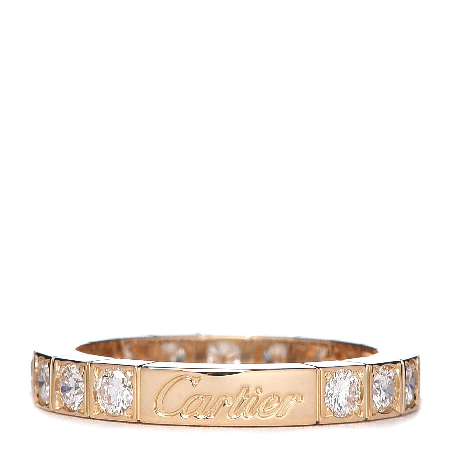 18K Yellow Gold Diamond Lanieres Eternity Ring 49 4.75