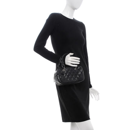 Chanel Calfskin Quilted Small Cambon Bowler Black 2 of 10