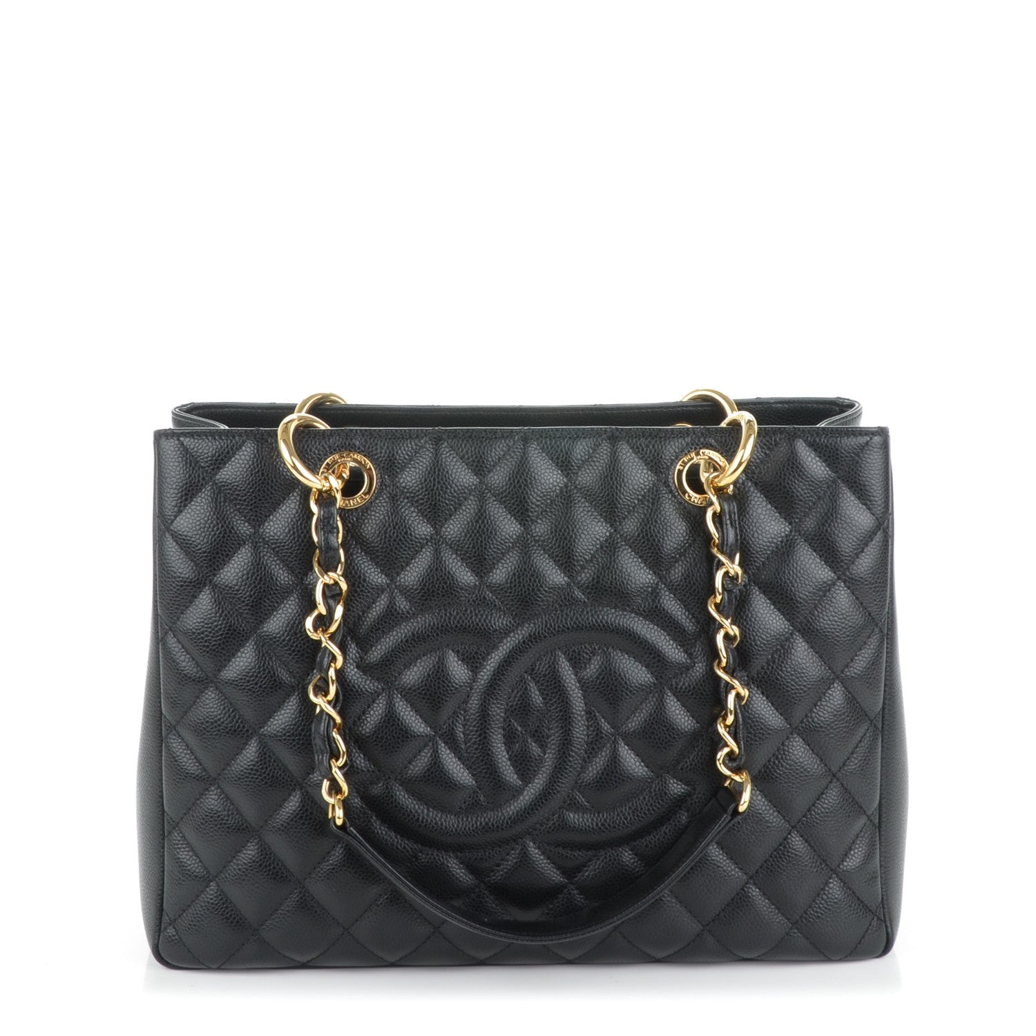 Chanel Caviar Quilted Grand Shopping Tote GST Black 1 of 7