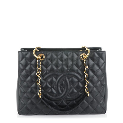 Chanel Caviar Quilted Grand Shopping Tote GST Black 1 of 7