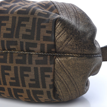 Fendi Zucca Goatskin Spy Bowler Tobacco Bronzo 6 of 16