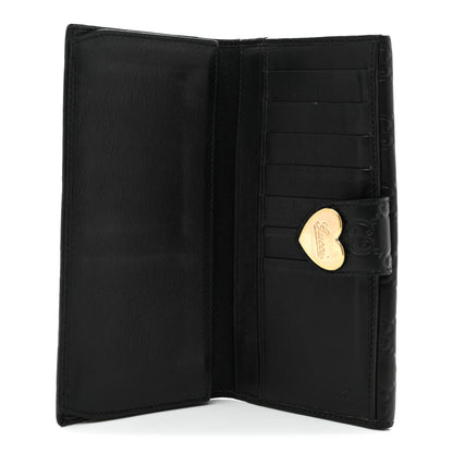 Gucci Guccissima Heart Continental Wallet Black 5 of 7