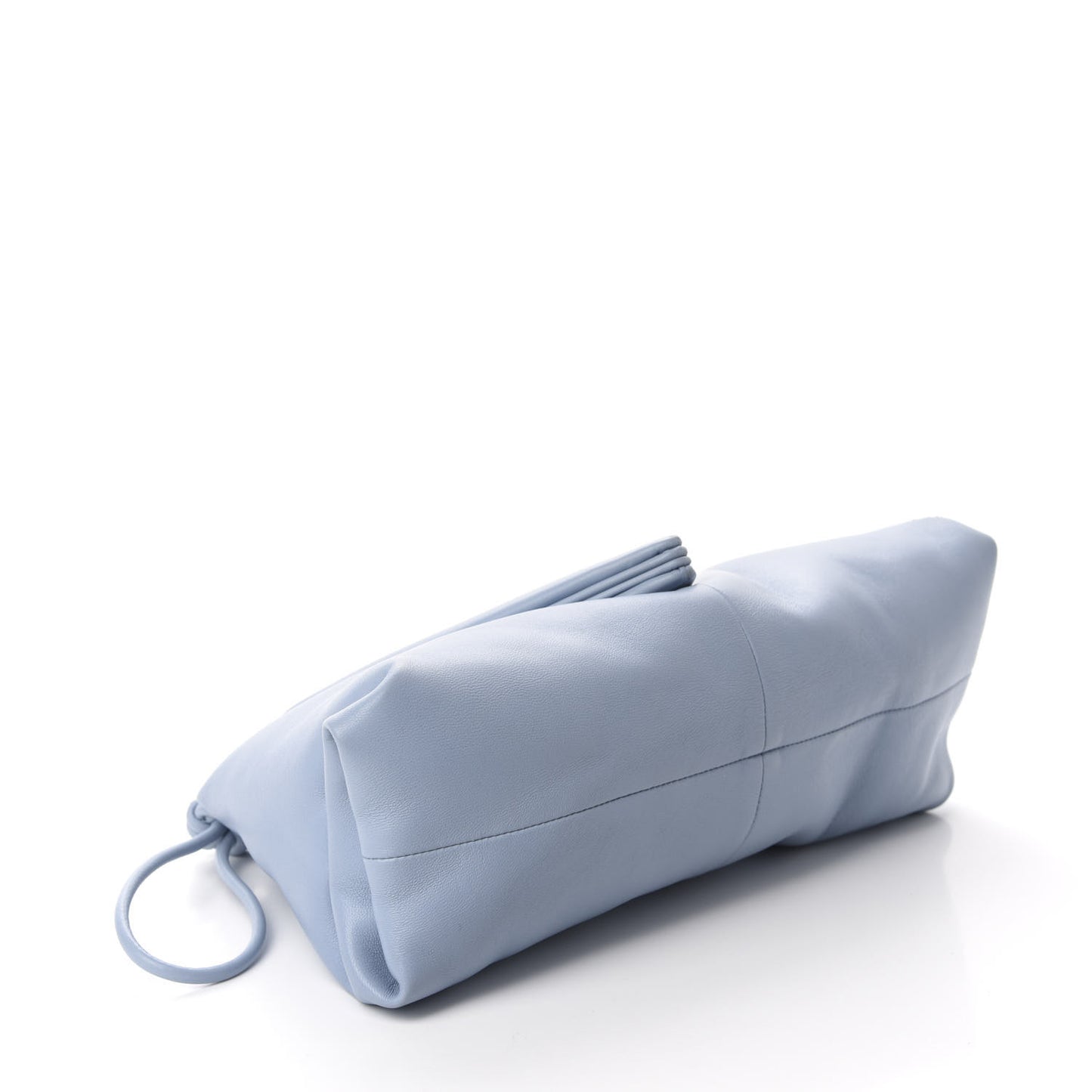 Lambskin BV Trine Clutch Ice