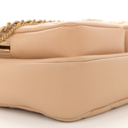 Chanel Calfskin Quilted Small Camera Case Beige 9 of 13