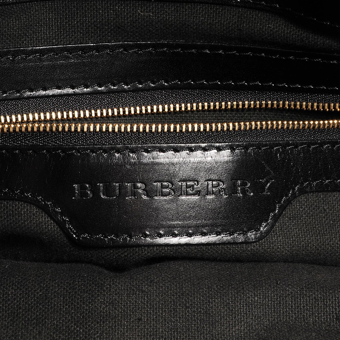 House Check Bridle Calfskin Medium Lynher Tote Black