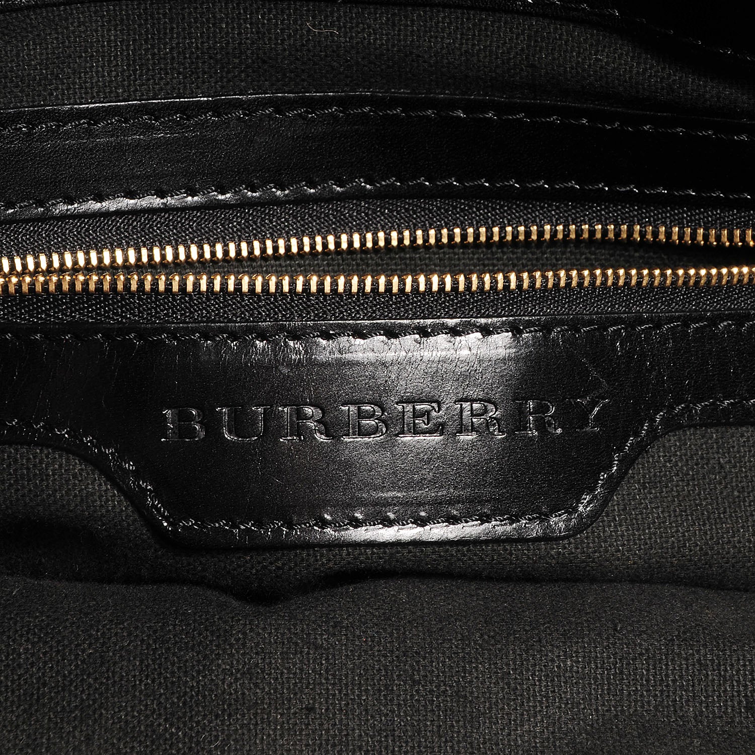 Burberry House Check Bridle Calfskin Medium Lynher Tote Black 6 of 10