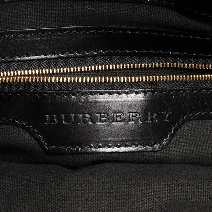 Burberry House Check Bridle Calfskin Medium Lynher Tote Black 6 of 10