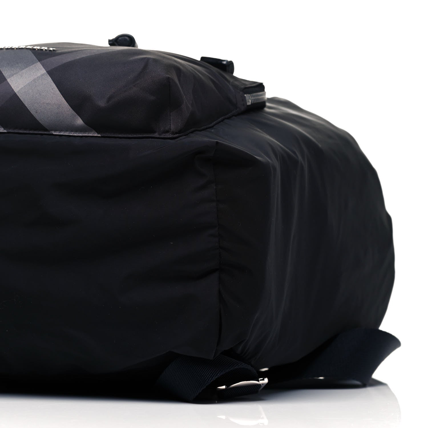Burberry Nylon Solid to Check Backpack Black 5 of 8