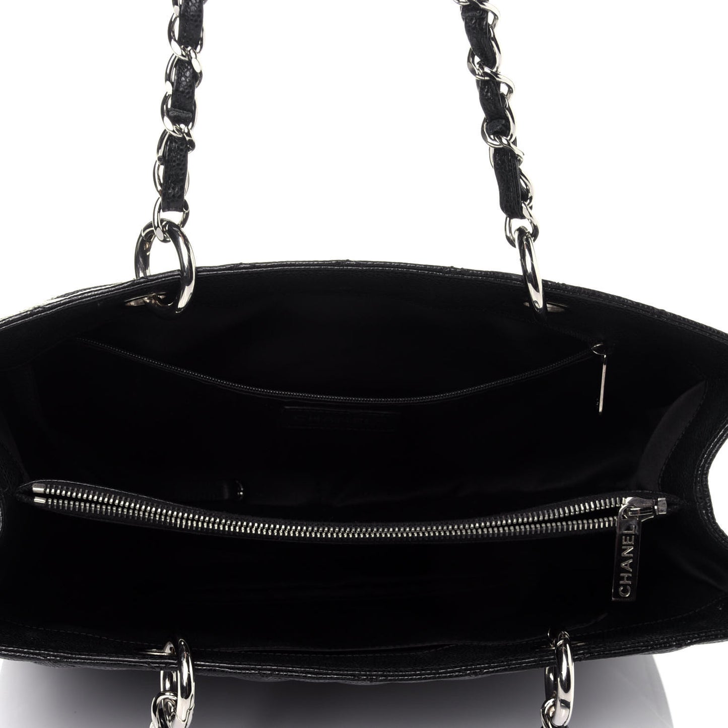 Caviar Quilted Grand Shopping Tote GST Black
