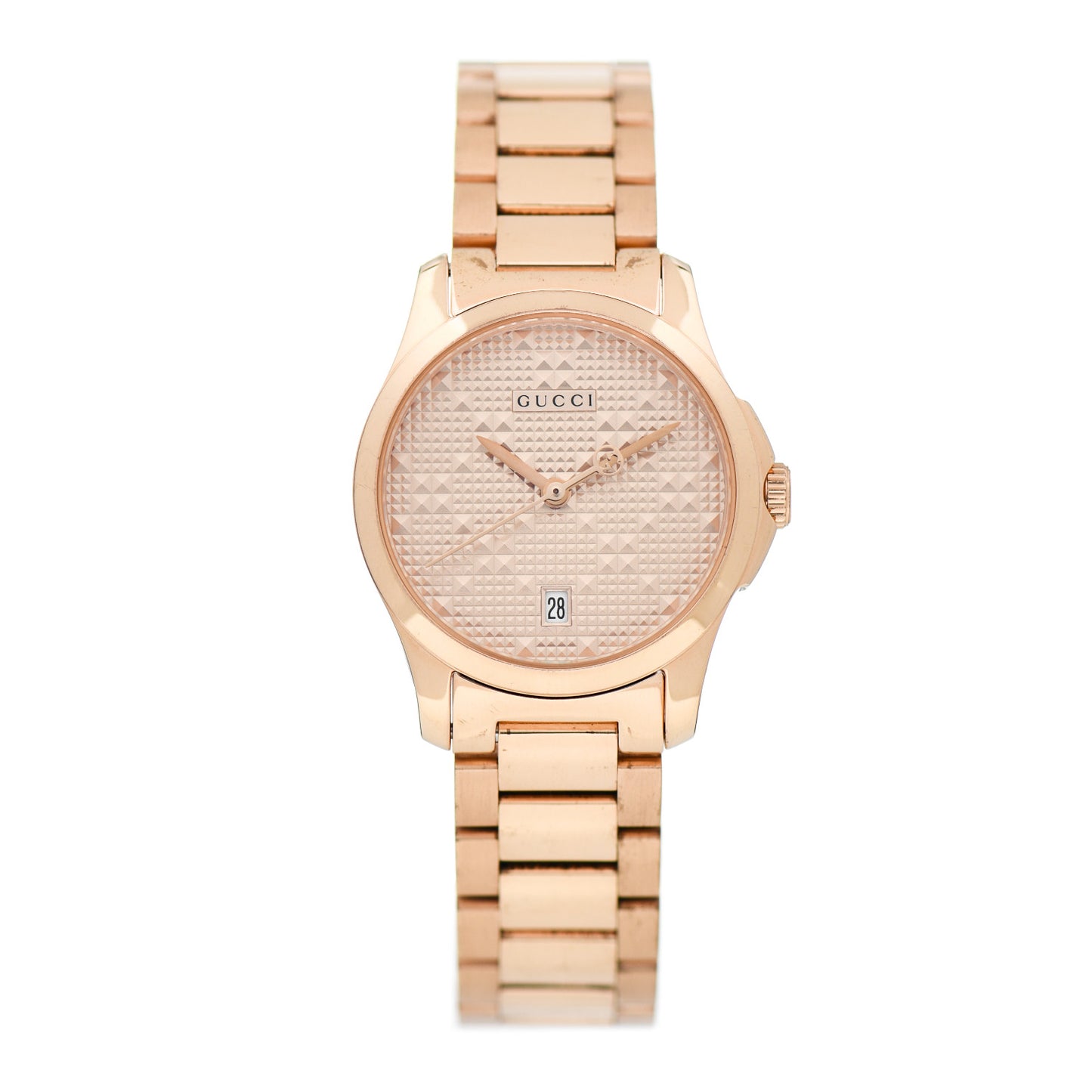 Stainless Steel 27mm G-Timeless Diamante Quartz Watch Rose