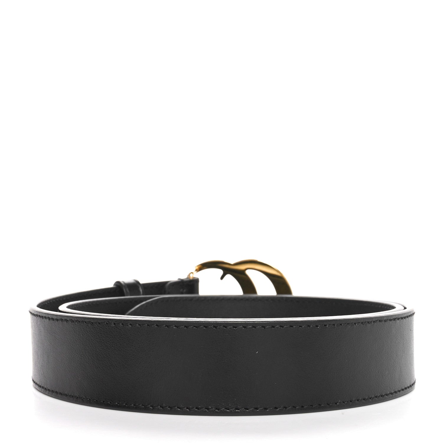 Gucci Calfskin Double G 30mm Belt 80 32 Black 2 of 3