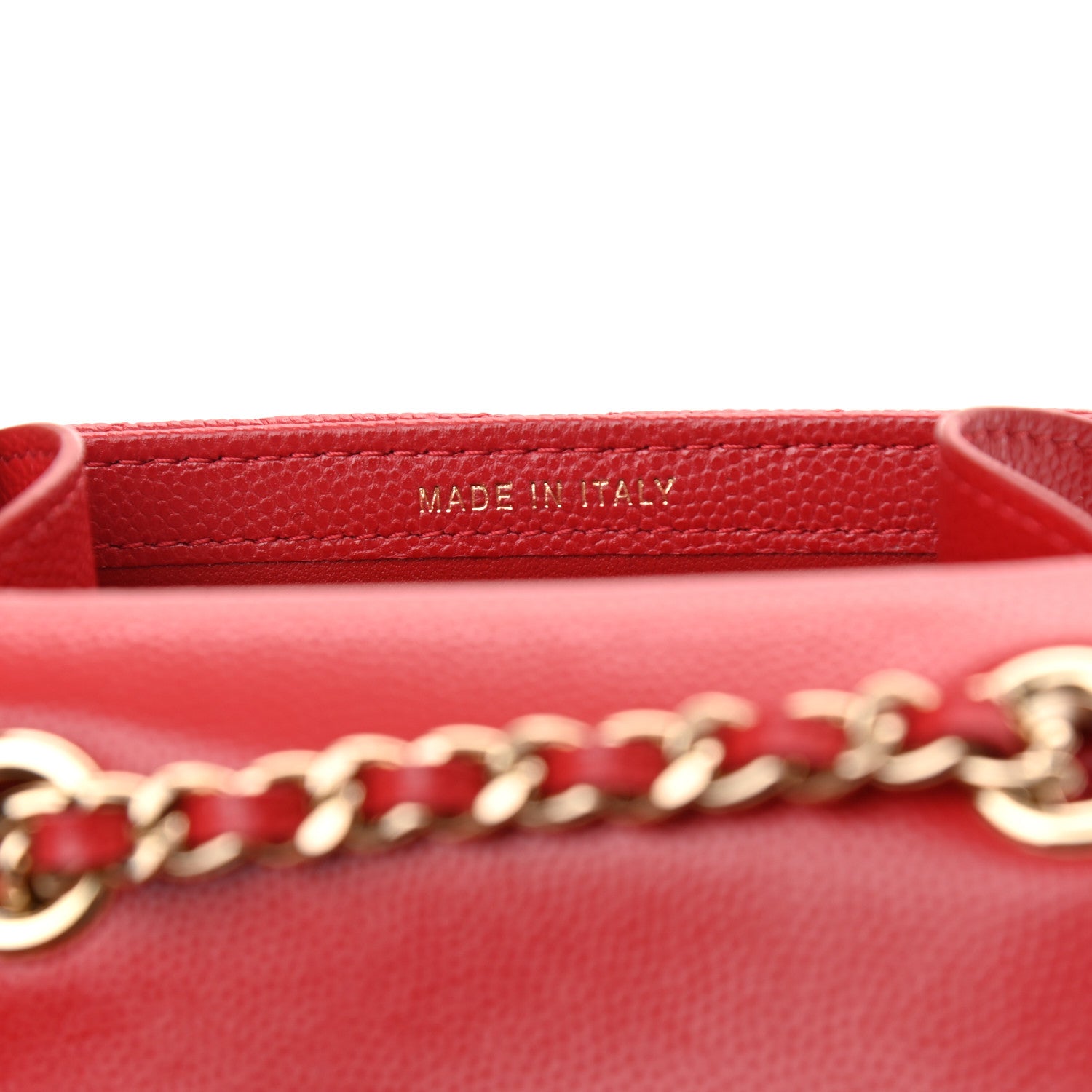 Chanel Caviar Quilted Classic Phone Holder Red 7 of 13