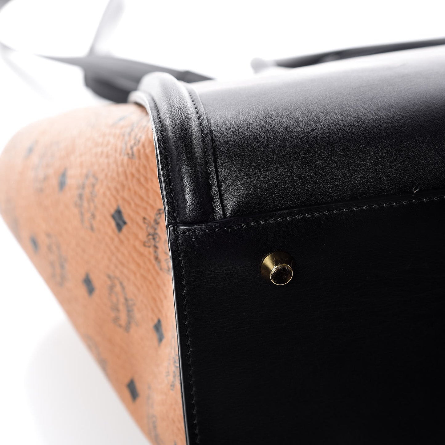 Calfskin Visetos Medium Kathy Tote Black