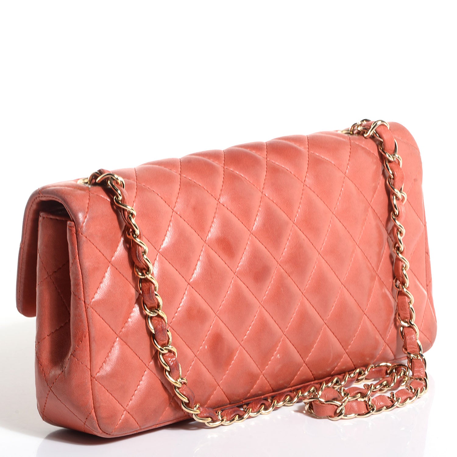 Chanel Lambskin Quilted East West Flap Pink 3 of 8