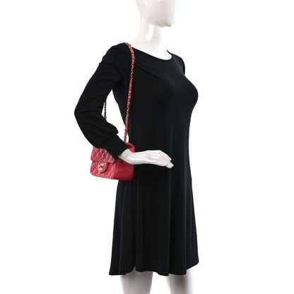 Chanel Lambskin Quilted Mini Square Flap Pink 2 of 9