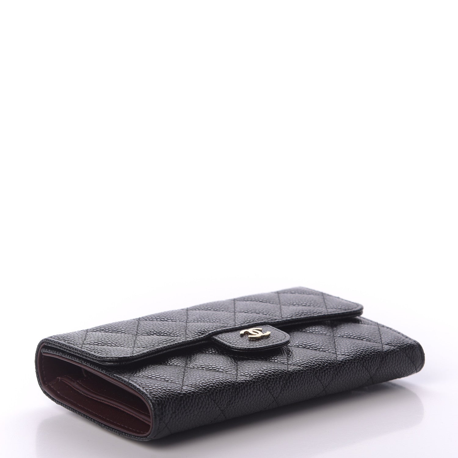 Chanel Caviar Quilted Large Flap Wallet Black 4 of 10