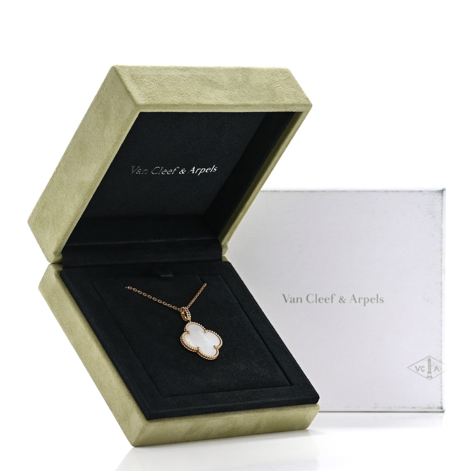 Van Cleef & Arpels 18K Yellow Gold Mother of Pearl Magic Alhambra Long Necklace 6 of 6