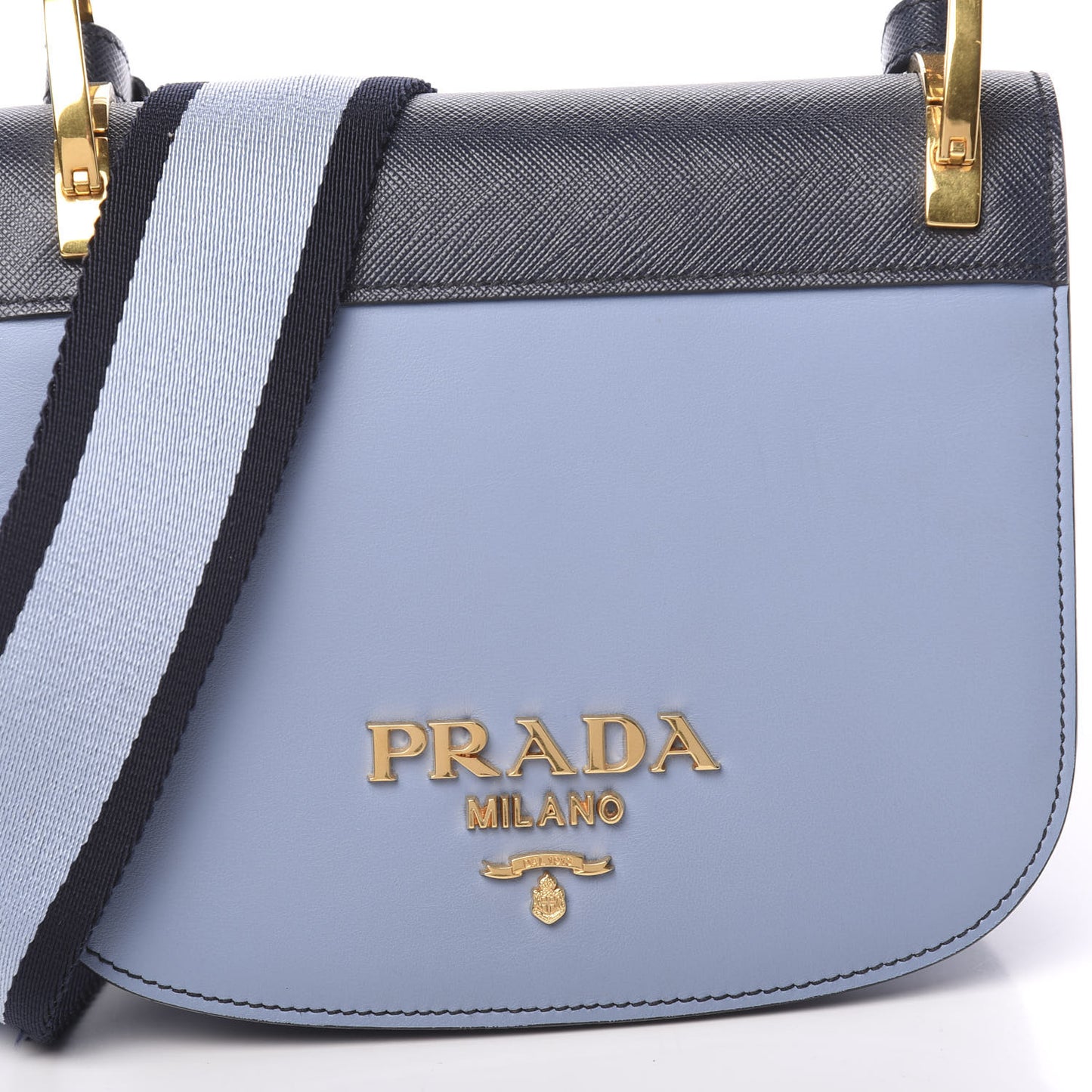 City Calfskin Saffiano Pionniere Saddle Bag Astrale Baltico