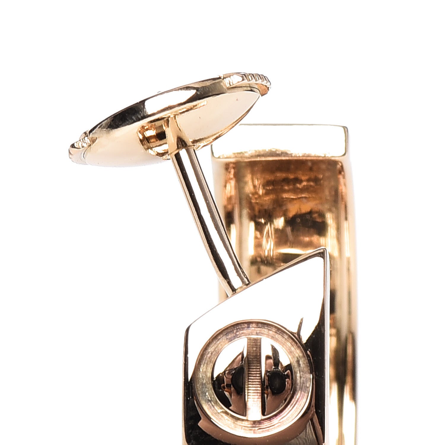 Cartier 18K Yellow Gold 5.5mm LOVE Hoop Earrings 7 of 9