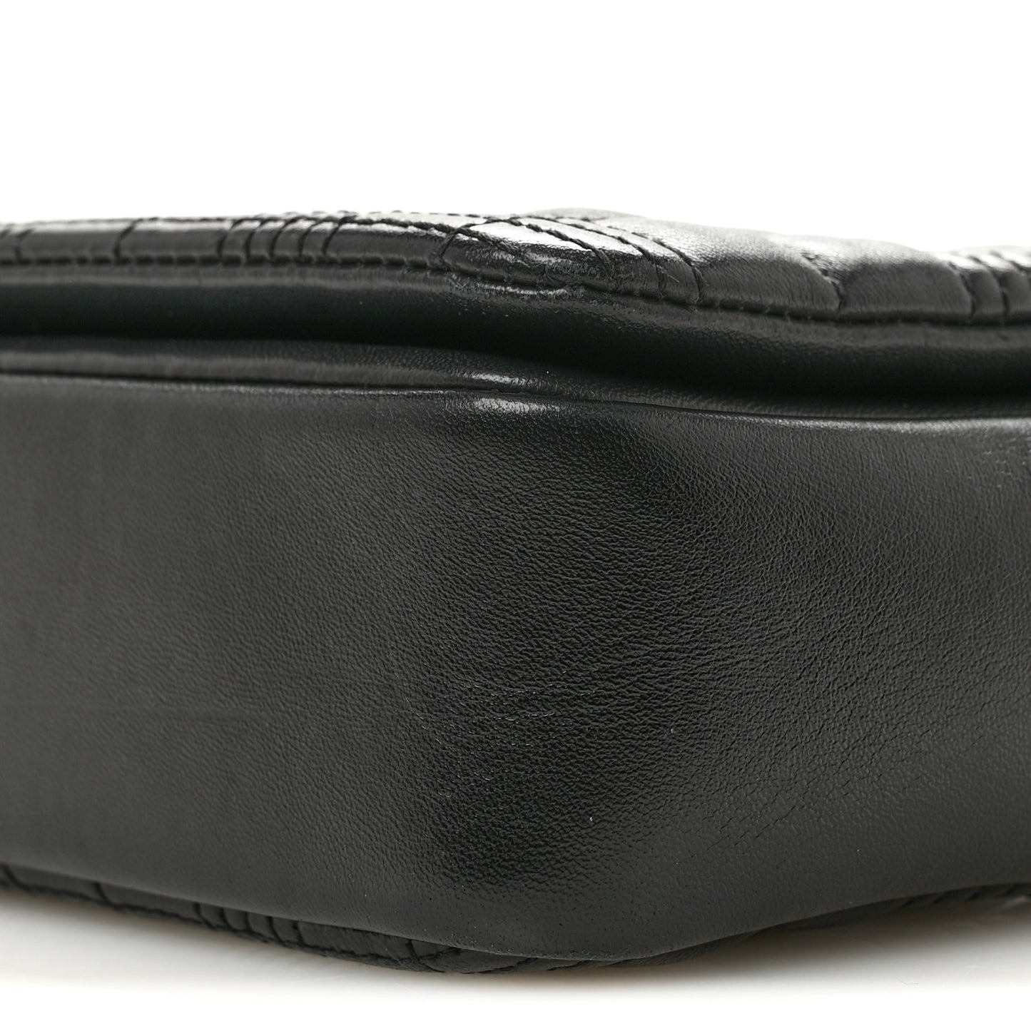 Lambskin Quilted Small Lola Bag Black