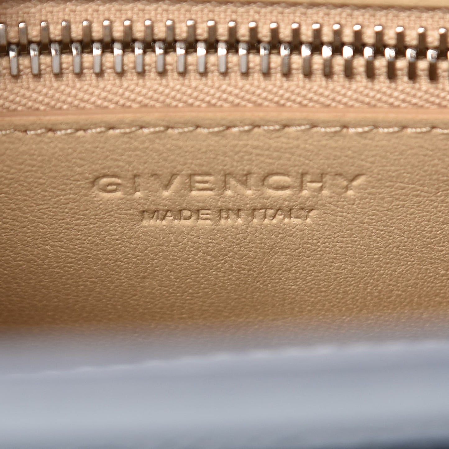 Grained Calfskin Mini Horizon Satchel Pale Blue
