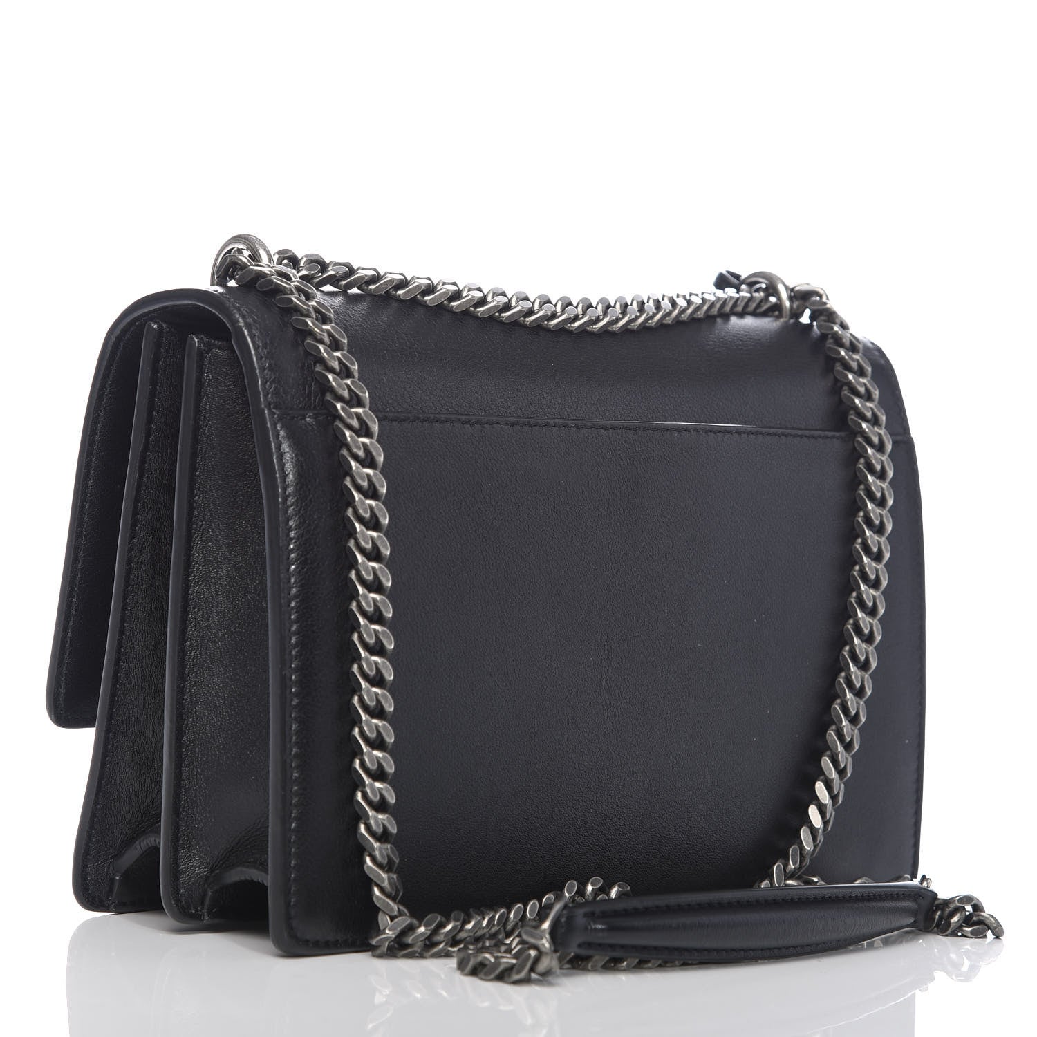 Saint Laurent Calfskin Stars and Hearts Medium Monogram Sunset Black 2 of 9