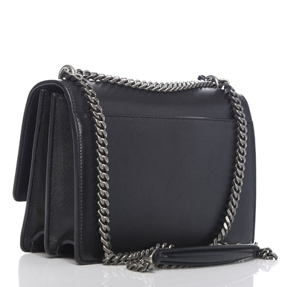 Saint Laurent Calfskin Stars and Hearts Medium Monogram Sunset Black 2 of 9
