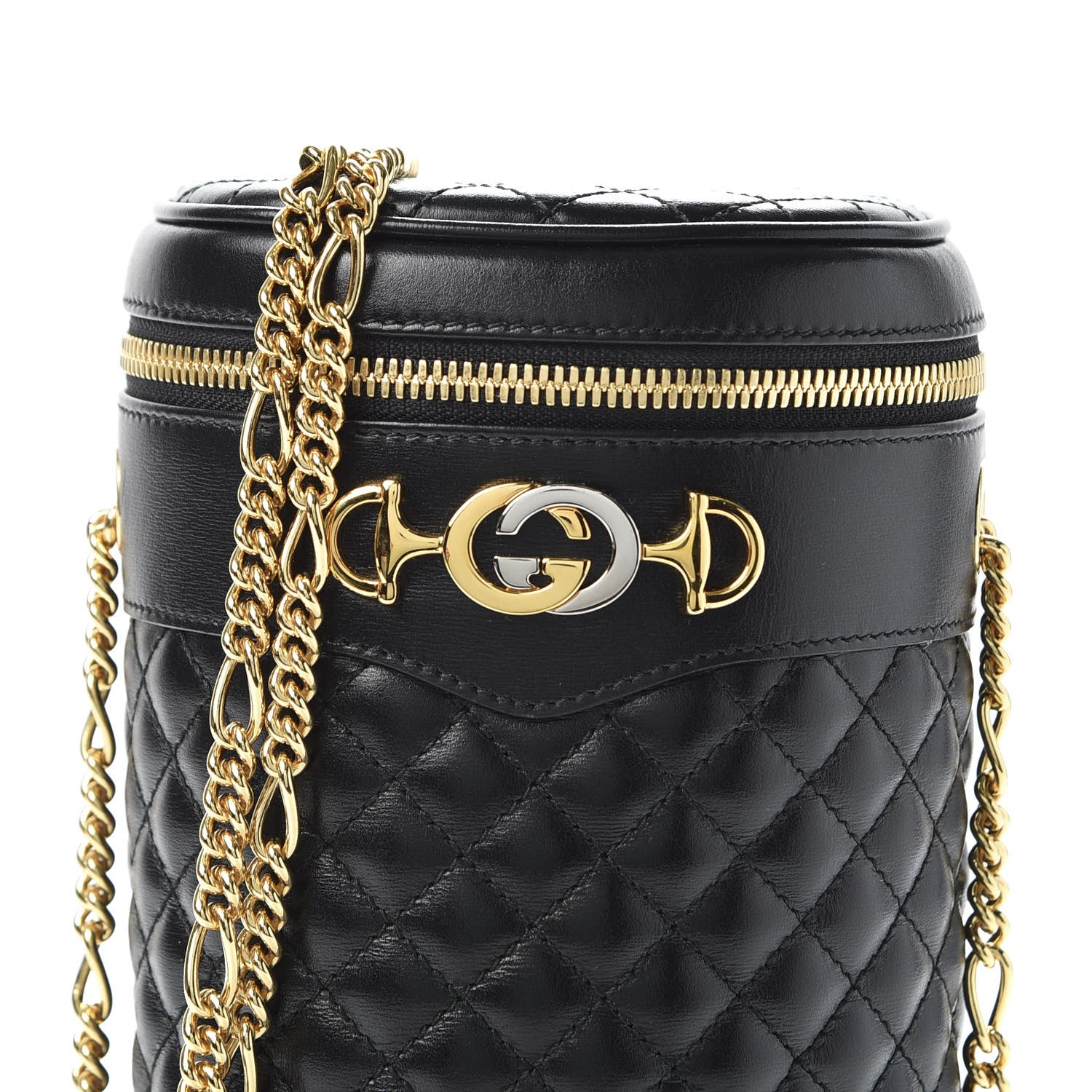 Gucci Calfskin Trapuntata Zumi Belt Bag Black 10 of 10