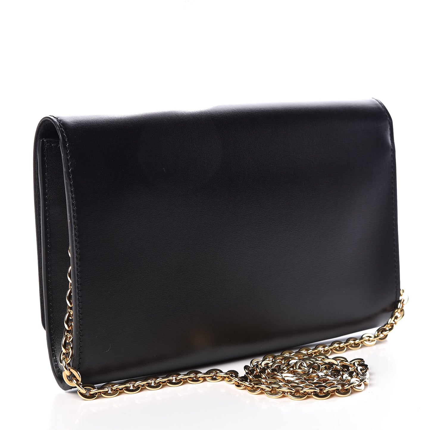 Calfskin Chain Louise GM NM Black