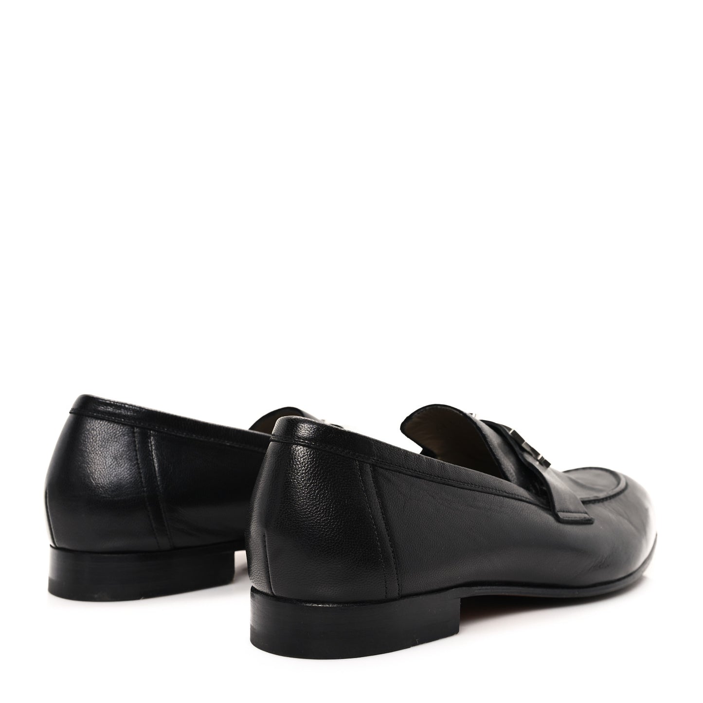 Goatskin Mens Paris Loafers 41.5 Black