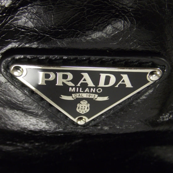 Prada Vitello Shine Hobo Black 11 of 11