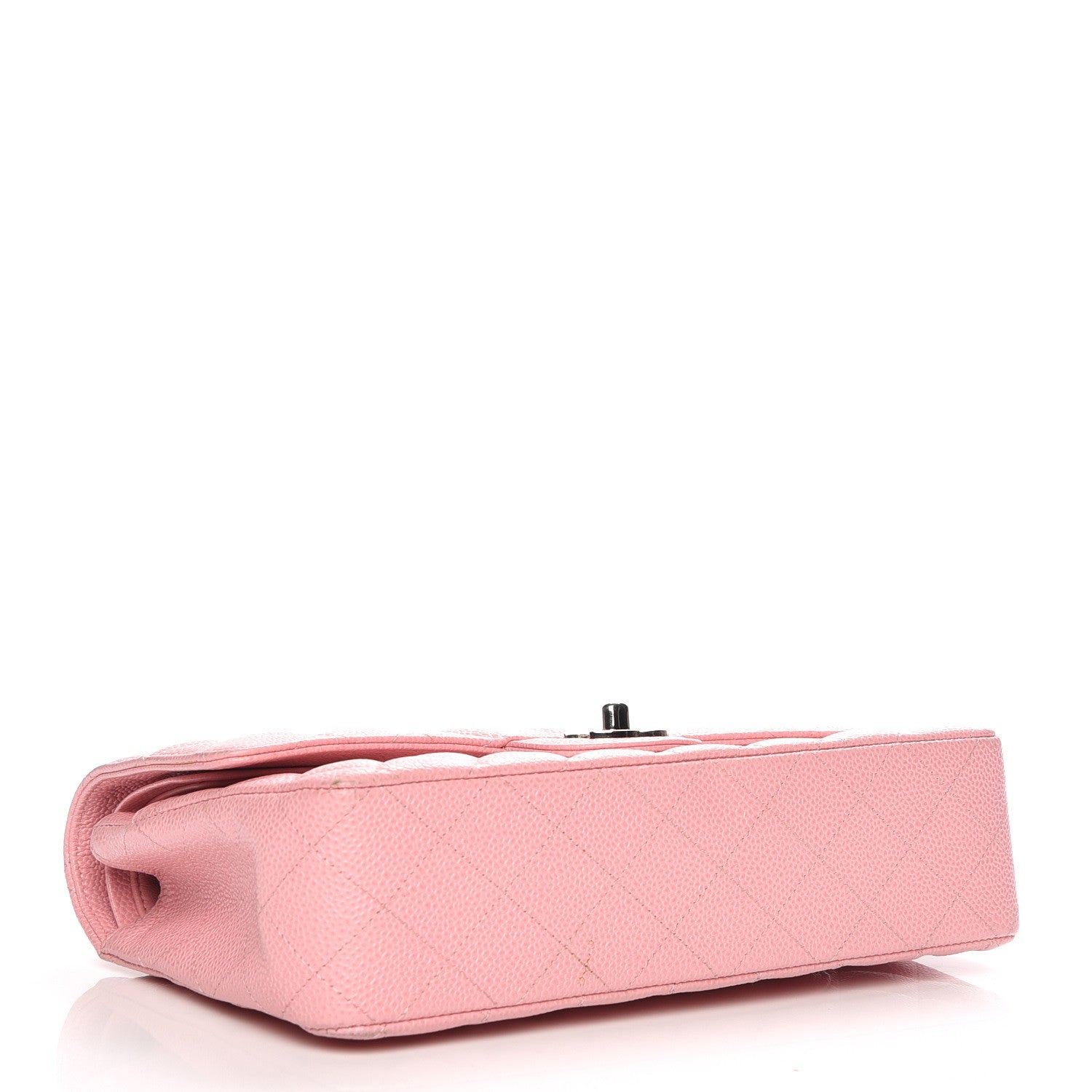 Chanel Caviar Quilted Medium Double Flap Pink 12 of 17