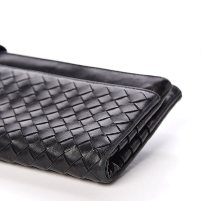 Bottega Veneta Nappa Intrecciato Double Zip Clutch Wallet Black 6 of 10