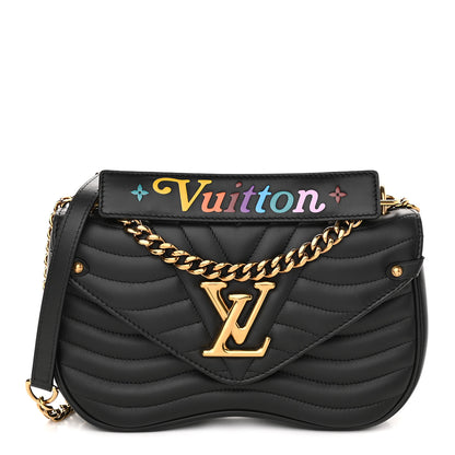 Louis Vuitton Calfskin New Wave Chain MM Black 1 of 8