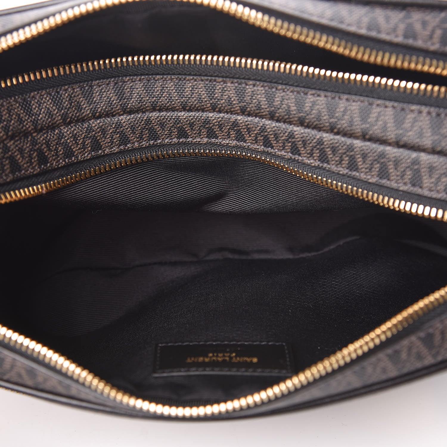 Saint Laurent Toile Classic Monogram Wash Bag Black Lino 7 of 8