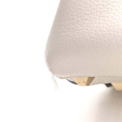 MCM Grained Calfskin Medium Milla Convertible Backpack White Flake 13 of 14