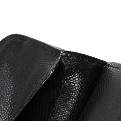 Chanel Caviar Quilted Flap Zip Card Holder Black 11 of 11