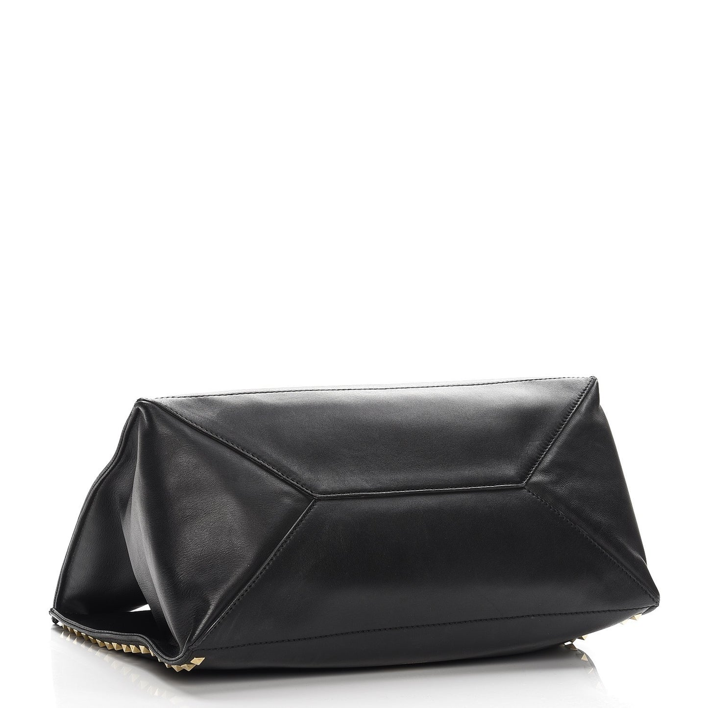 Nappa Medium Rockstud Soft Tote Black