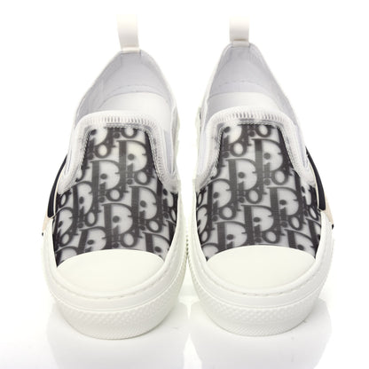 Christian Dior Technical Canvas Oblique Mens B23 Slip On Sneakers 38 Black White 5 of 11