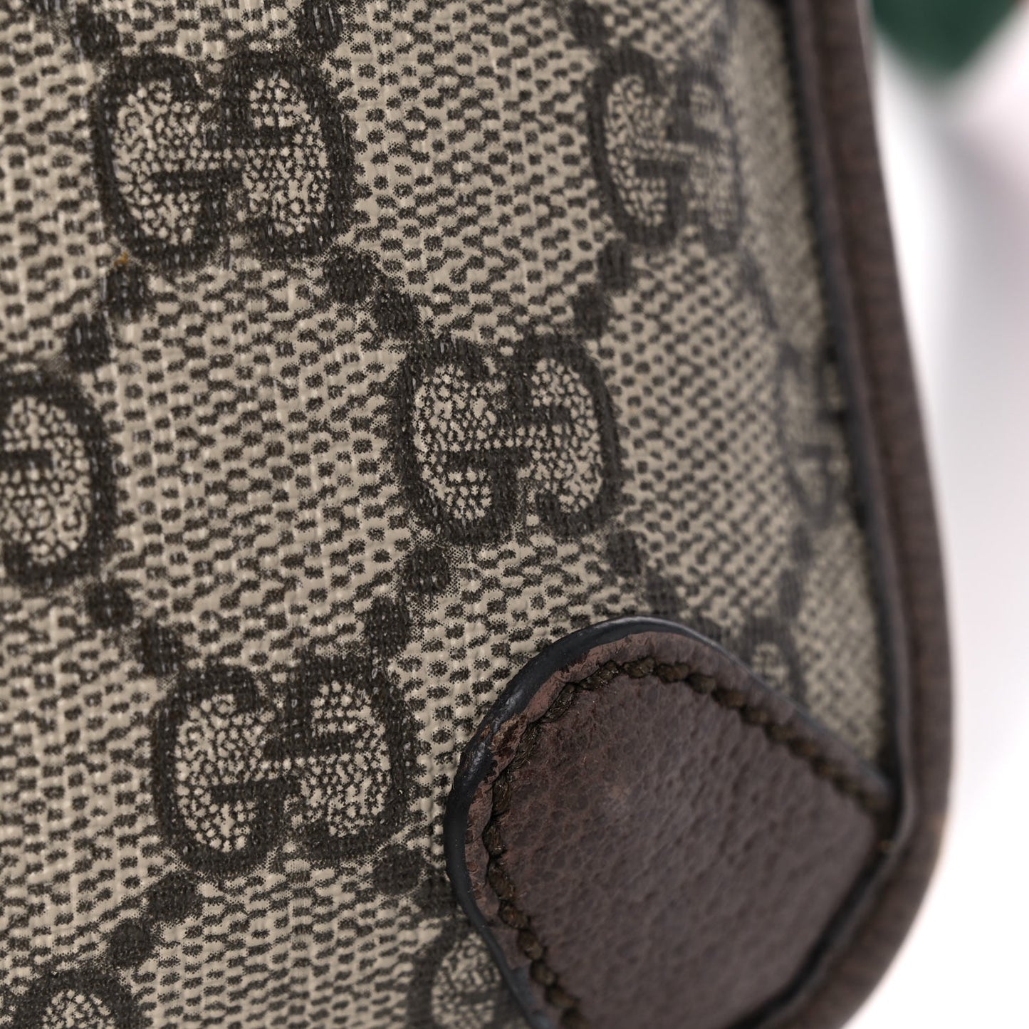GG Supreme Monogram Neo Vintage Web Belt Bag Brown